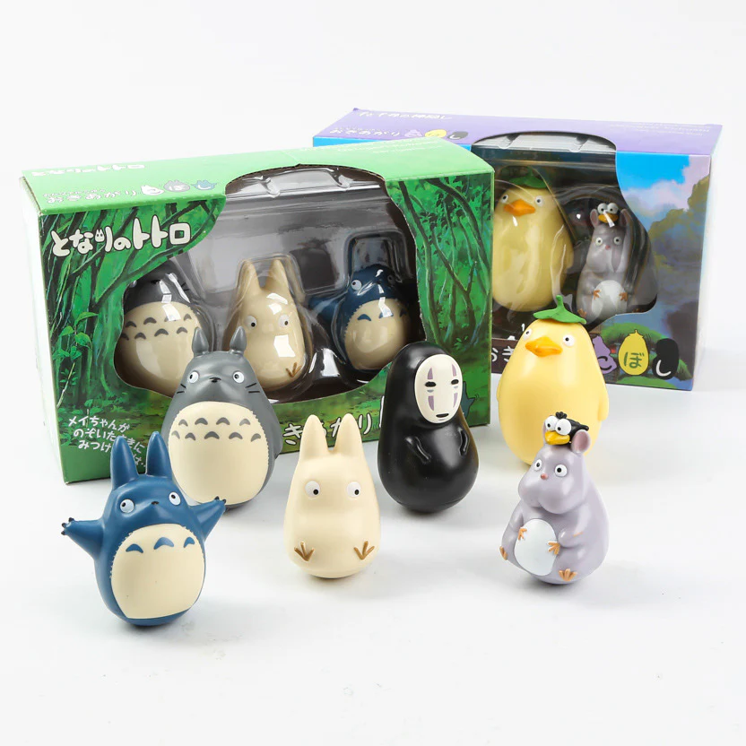 Nibariki Studio Ghibli Roly Poly Toy Set
