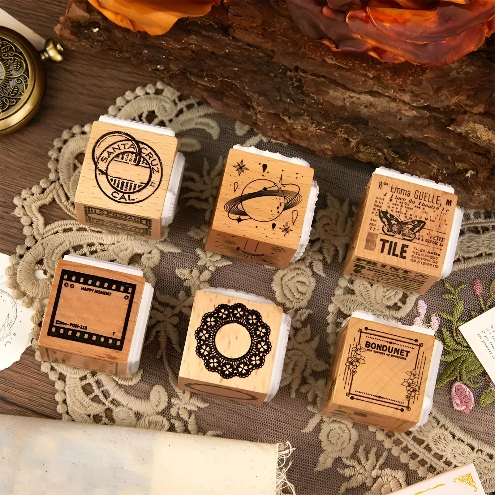 Vintage Craft Triple Stamp Cube