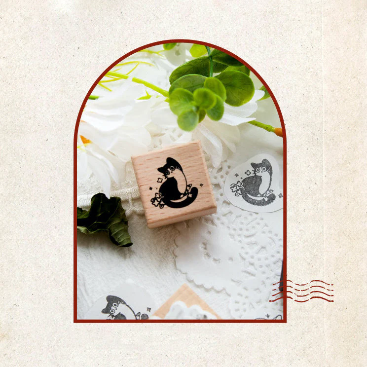 Playful Cat Wooden Stamps