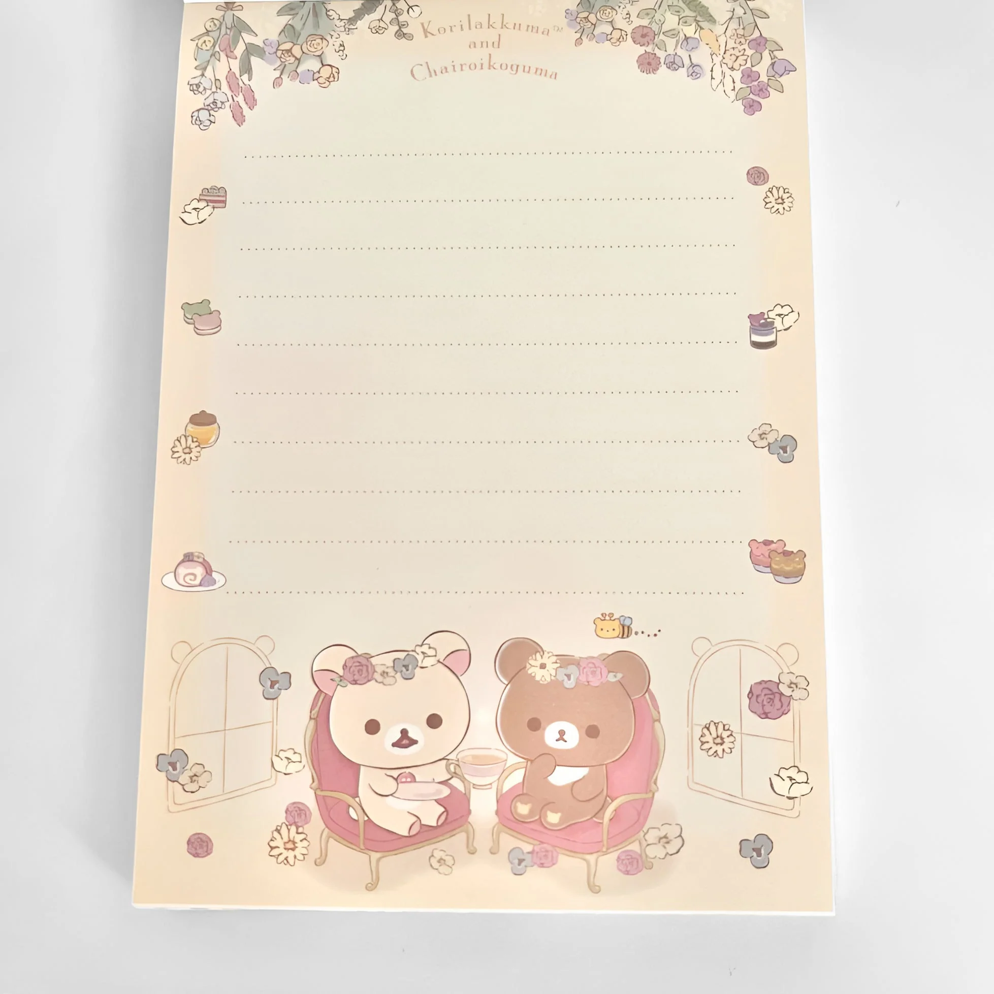 Sweet Tea Party Memo Pad Yellow
