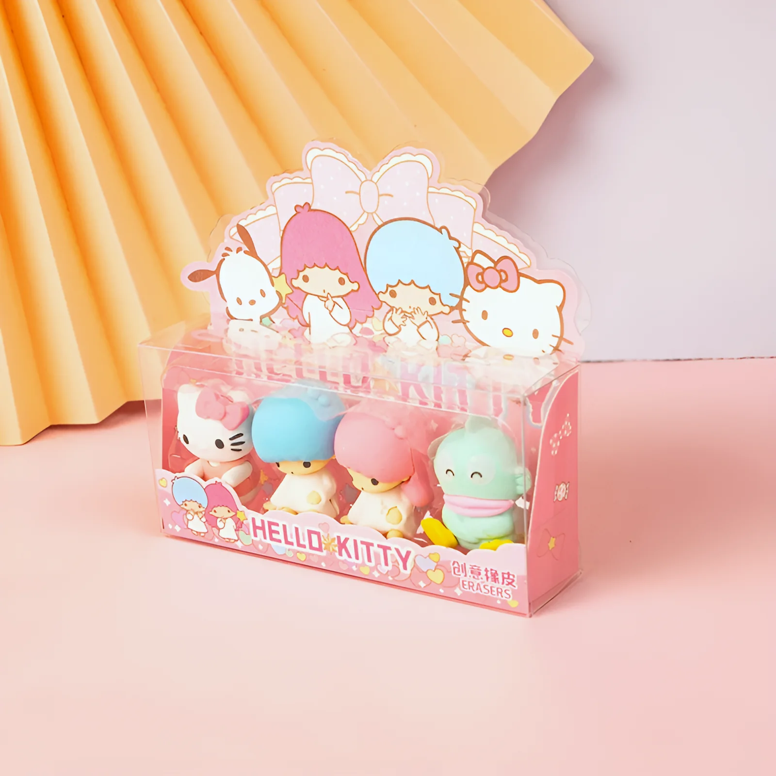 Sanrio Characters Pencil Erasers Set of 4