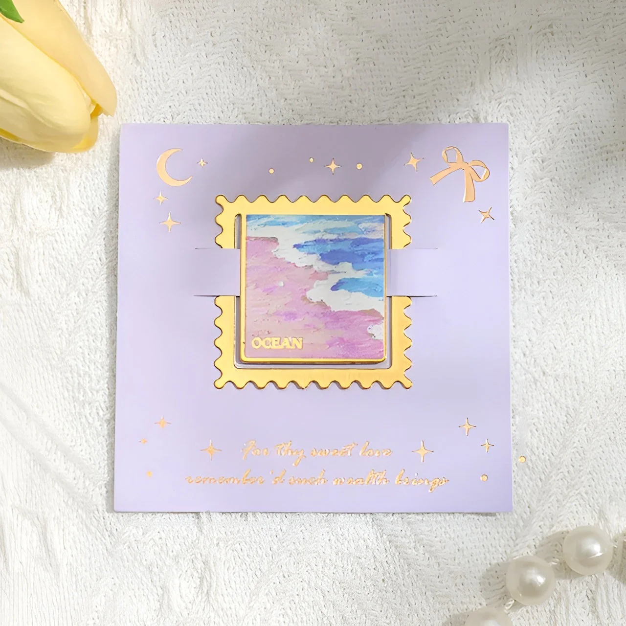 Elegant Scene Metallic Bookmark