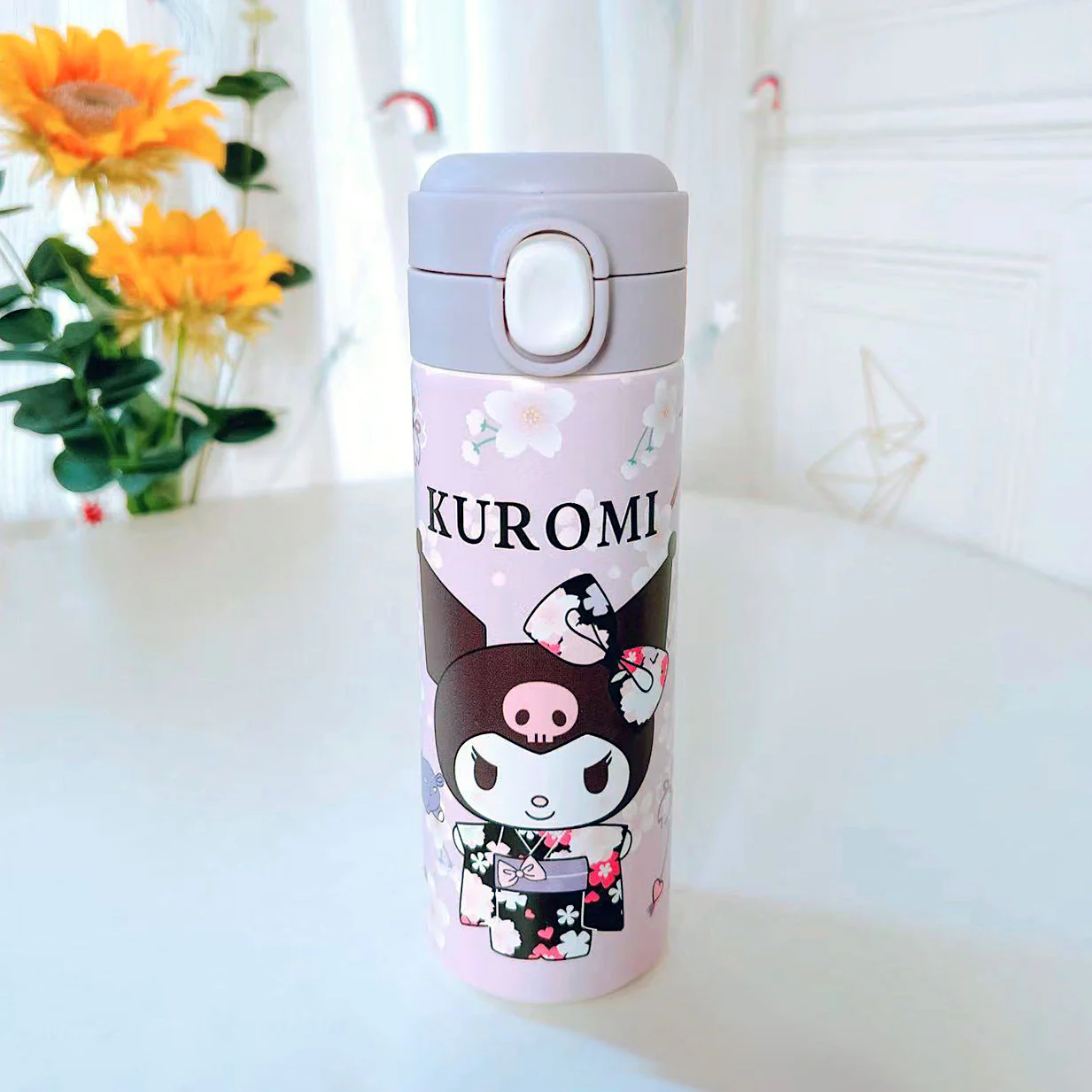 Cute Characters Water Bottle Sakura Hana