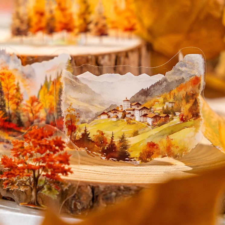 Seasonal Nature Clear Stickers