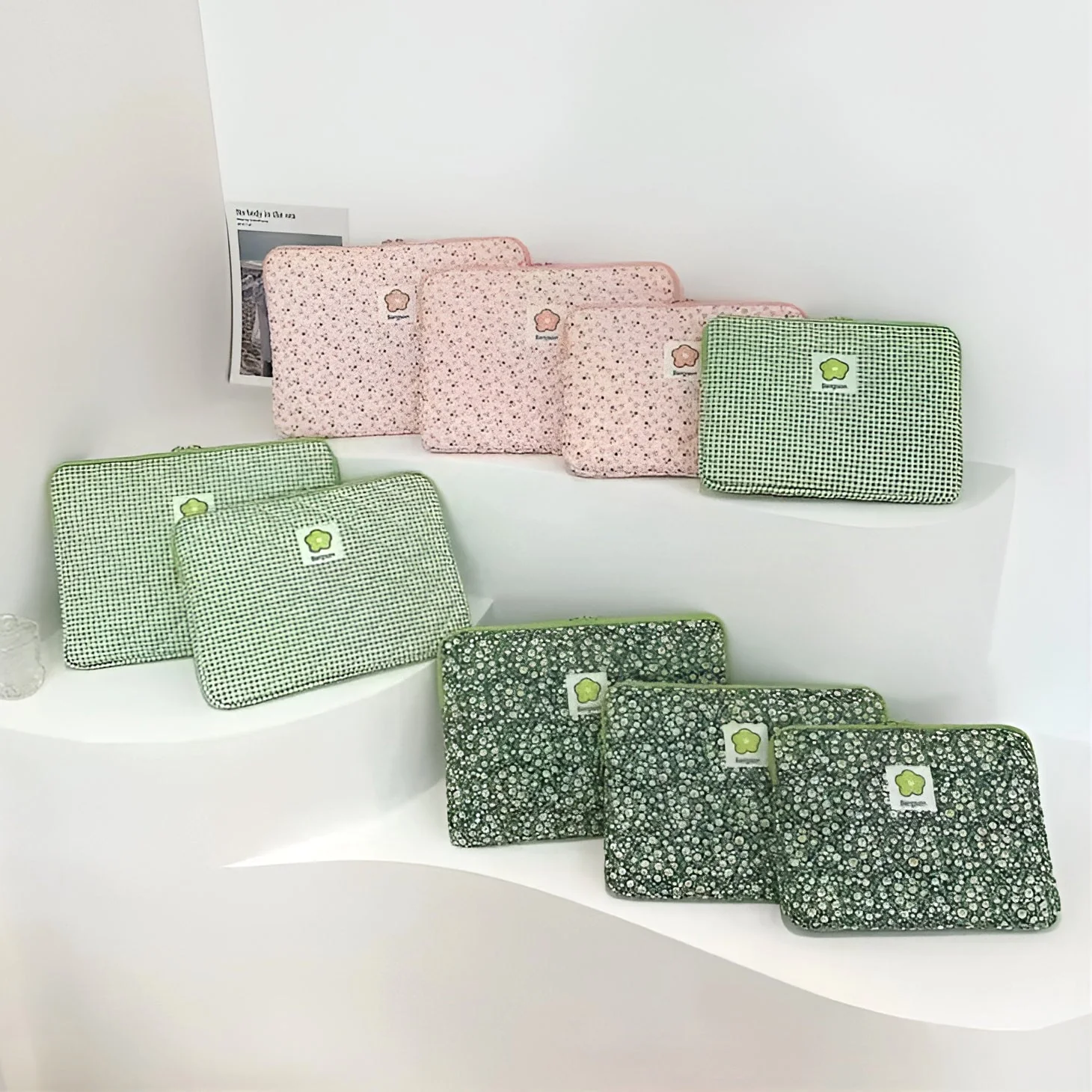 Floral Pattern Laptop Sleeve