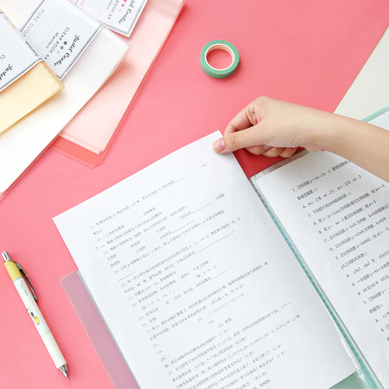 KOKUYO Pastel Cookie Clear Book