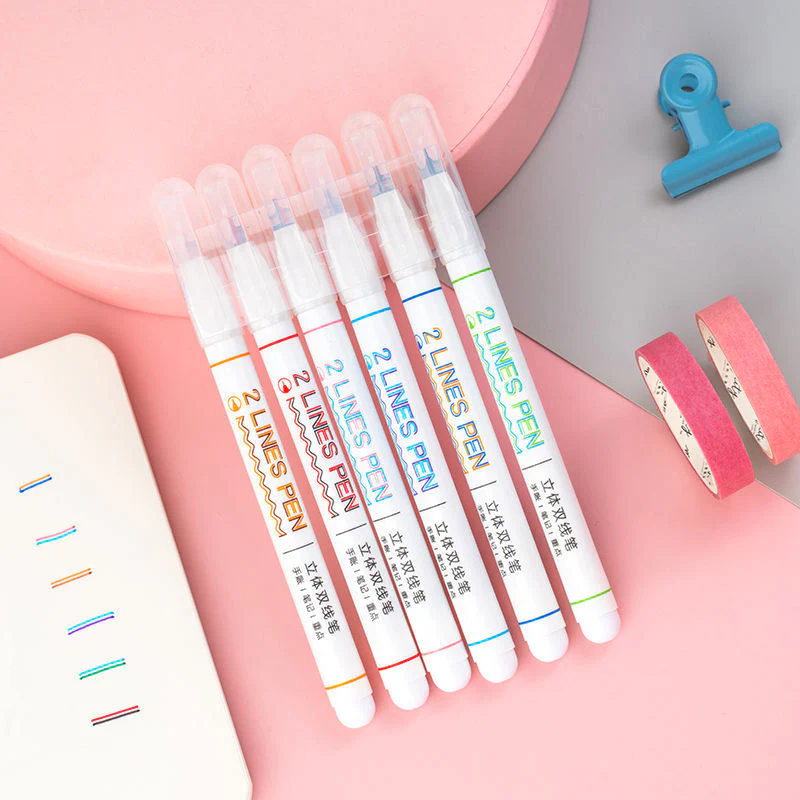 Double Line Color Pen