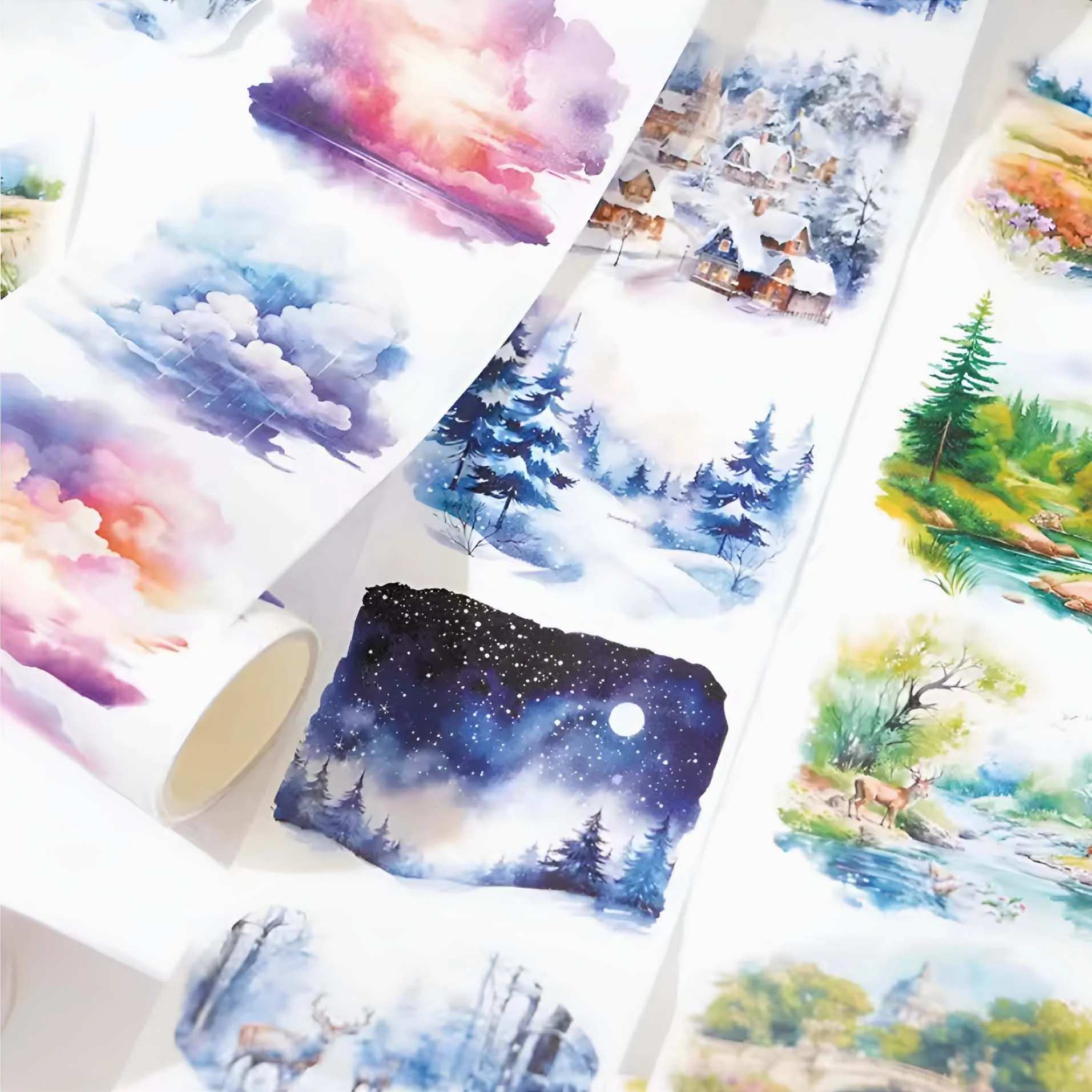 Nature Scenes Washi Tape Extra Large