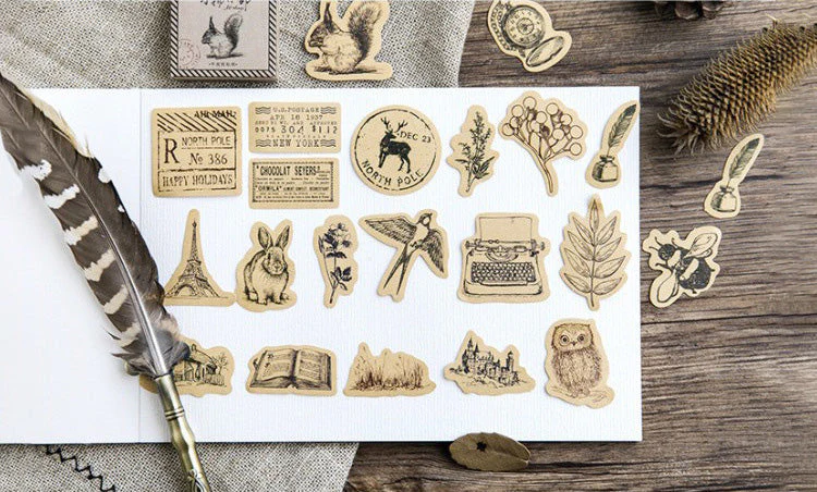 Retro Stamp Stickers