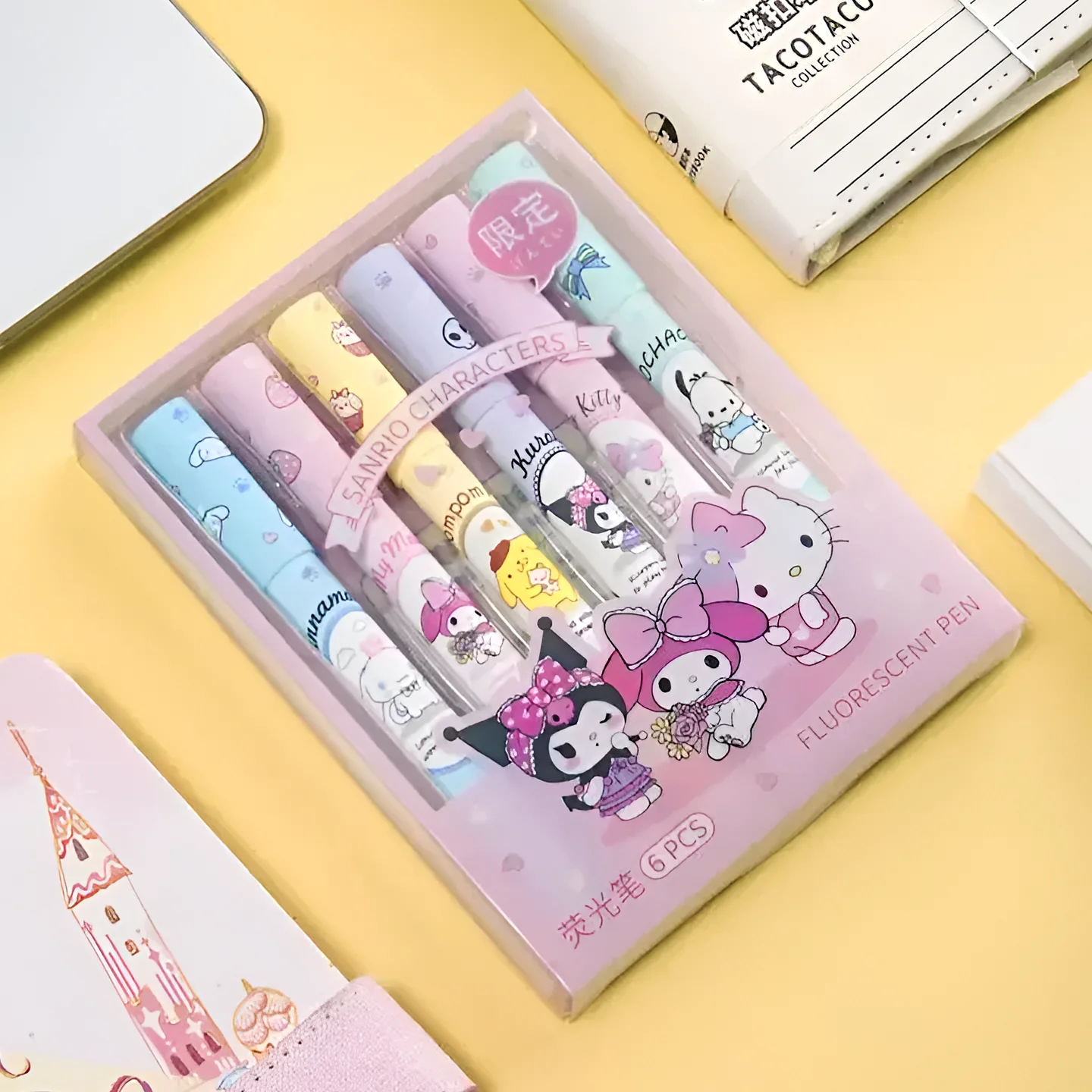Fancy Characters Highlighters Set of 6