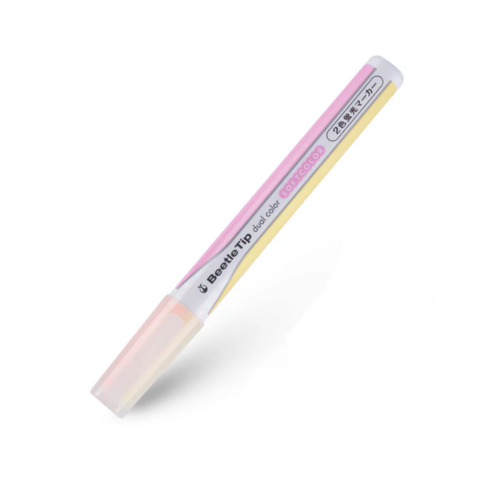 Dual Color Highlighter with Beetle Tip