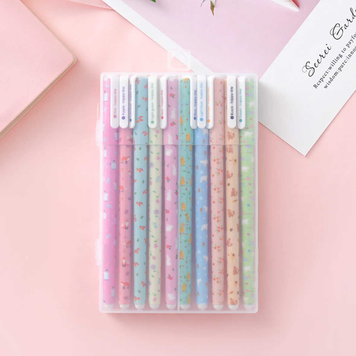 Cute Animal Color Pen Set