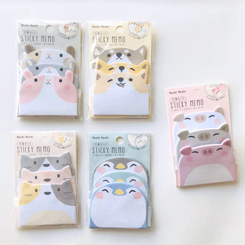 Moshi Moshi Animal Sticky Memo Pad
