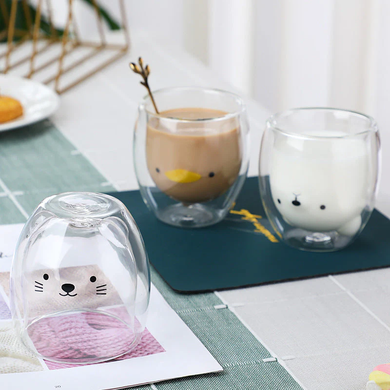 Cute Double Layer Coffee Cup
