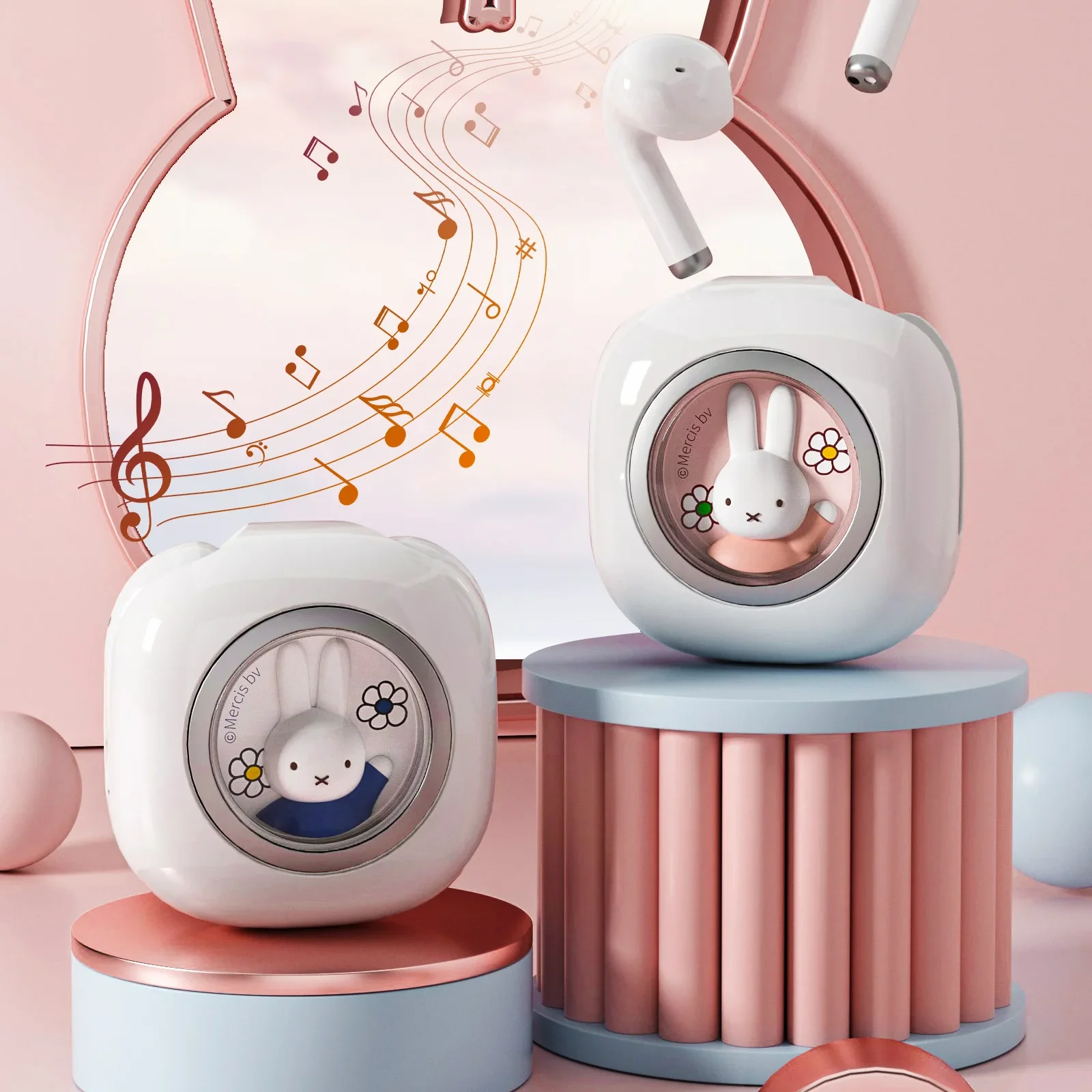 Cute Wireless Ear Buds With Charging Case