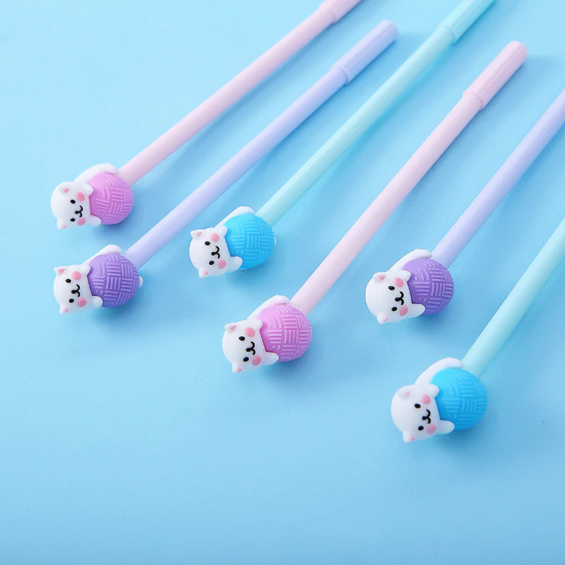Purrfectly Yarn-tangled Cat Gel Pen