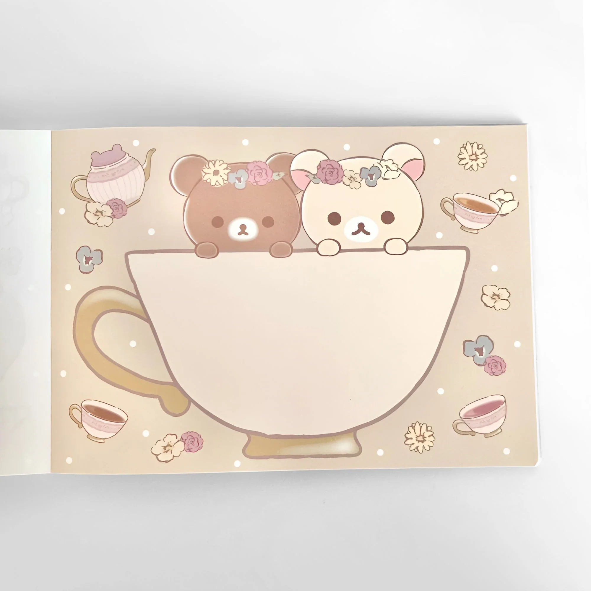 Sweet Tea Party Memo Pad Yellow