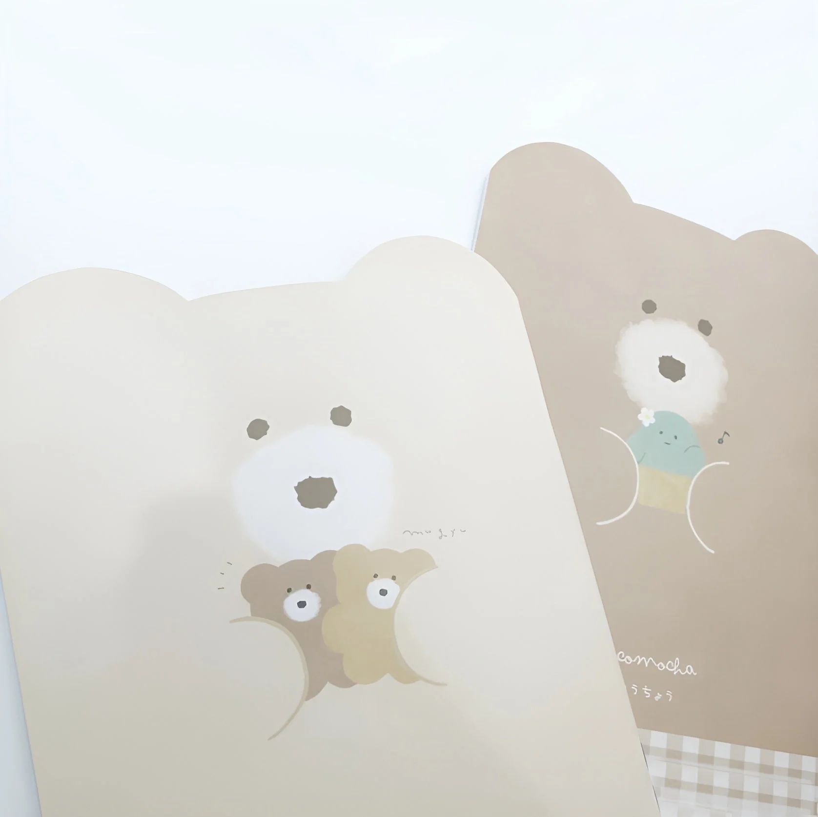 Mocha Bear-Shaped Notebook
