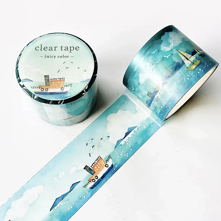 Mind Wave Juicy Color Clear Masking Tape On The Sea
