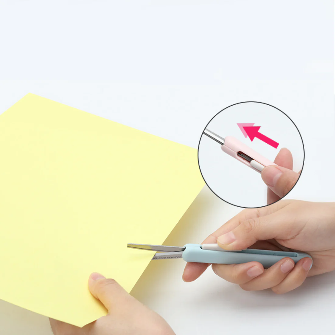 Compact Scissors with Slide Mechanism