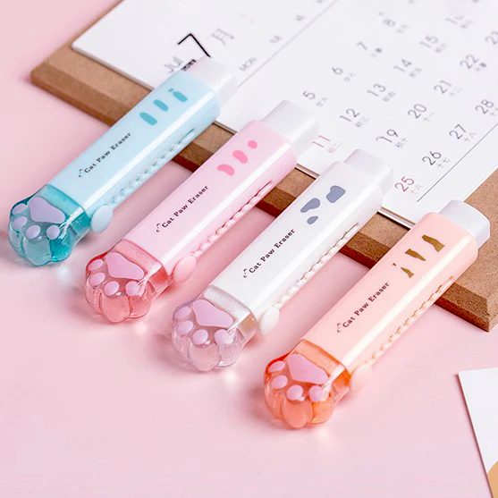 Feline Foot Retractable Eraser