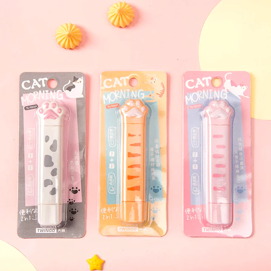 2 in 1 Cat Paw Correction & Glue Tape Roller