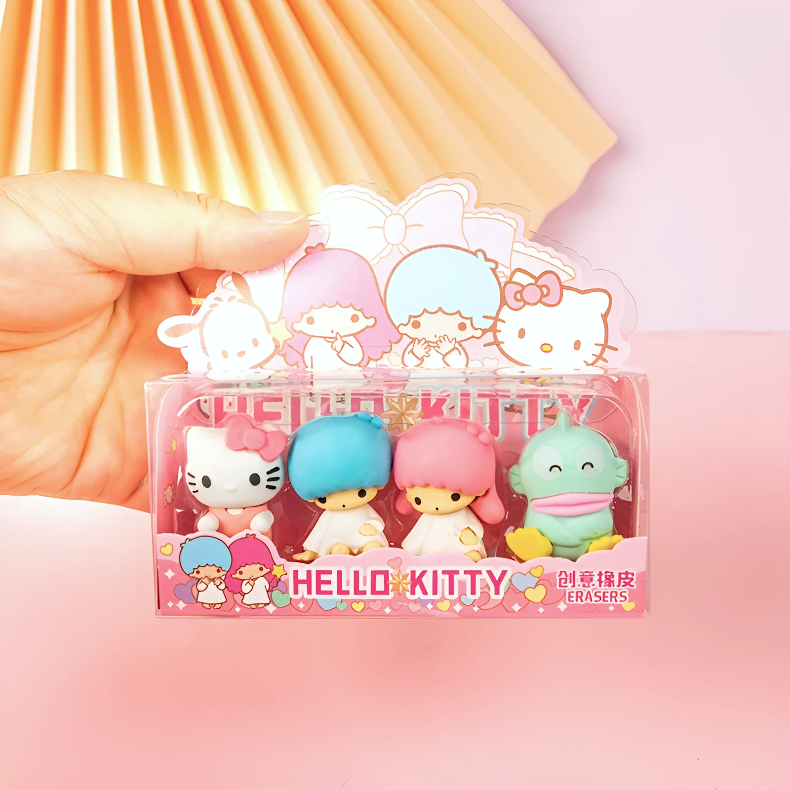 Sanrio Characters Pencil Erasers Set of 4