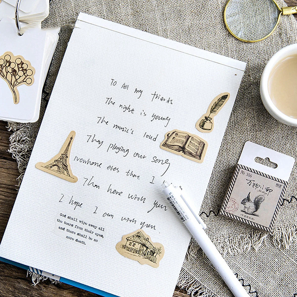 Retro Stamp Stickers