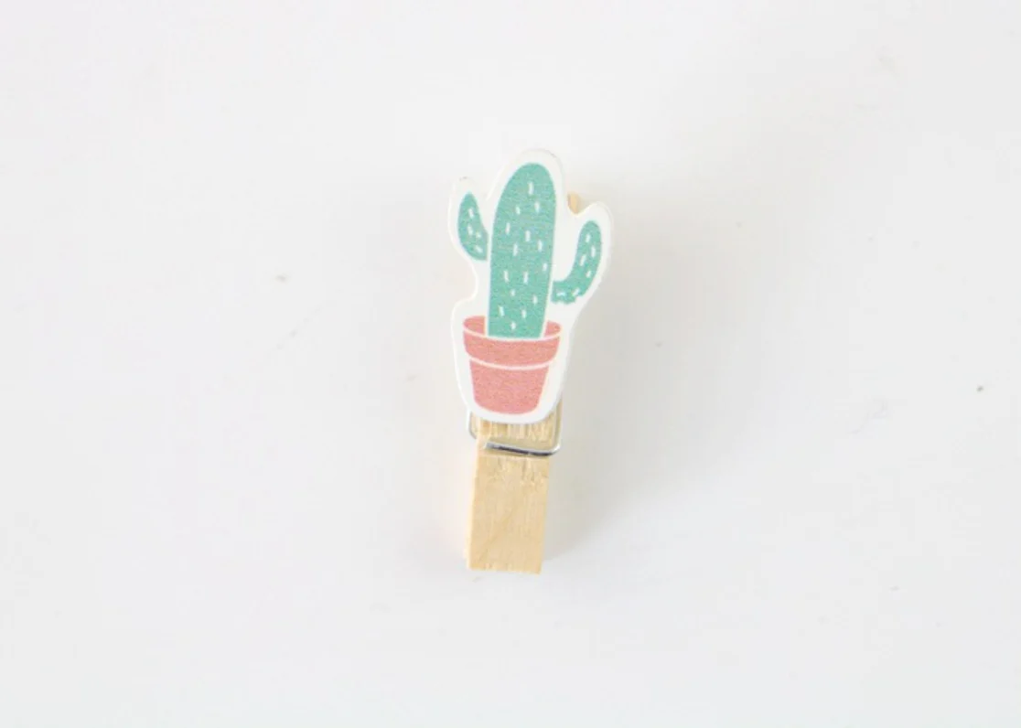 Cactus Wooden Pegs
