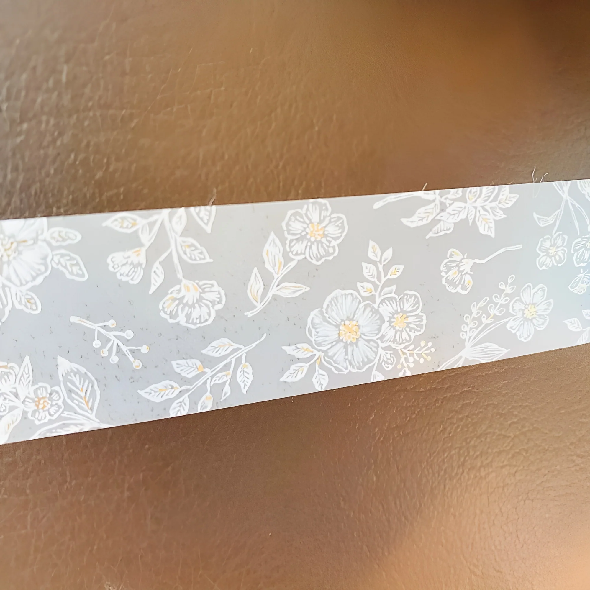 Elegant Flower Pattern Clear Tape