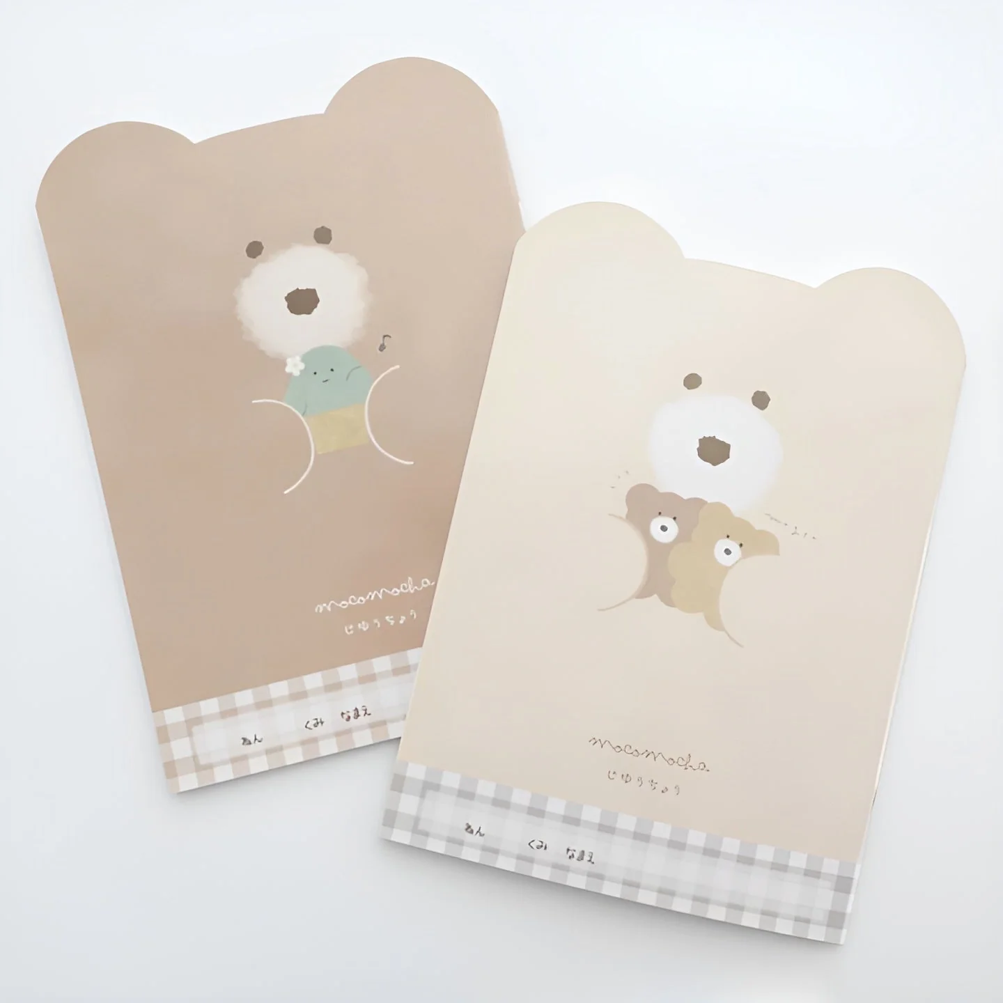 Mocha Bear-Shaped Notebook