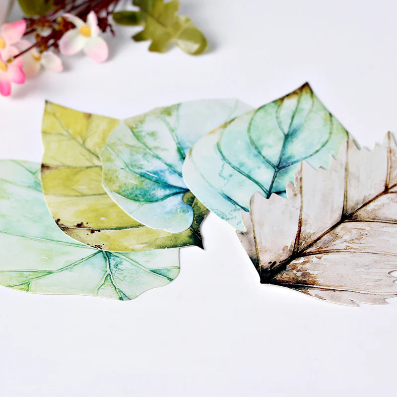 Leaf Design Greeting Cards Set of 30