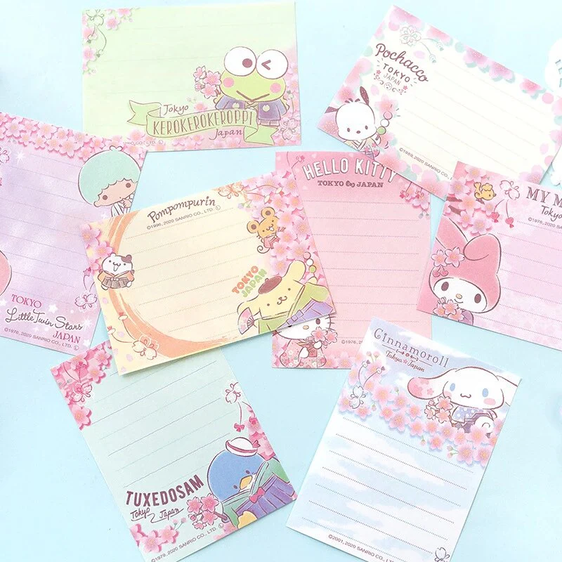 Sanrio Characters Memo Pad Sakura Hana