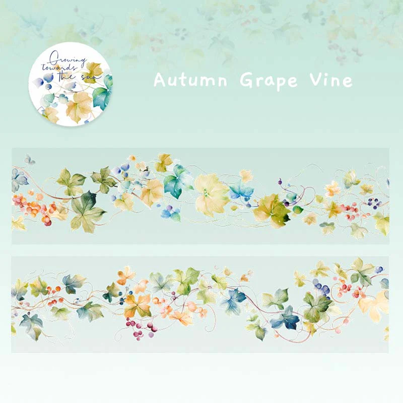Floral Pattern Clear Masking Tapes