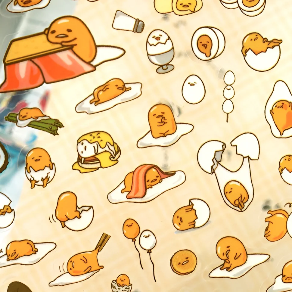 Cute Lazy Egg Stickers