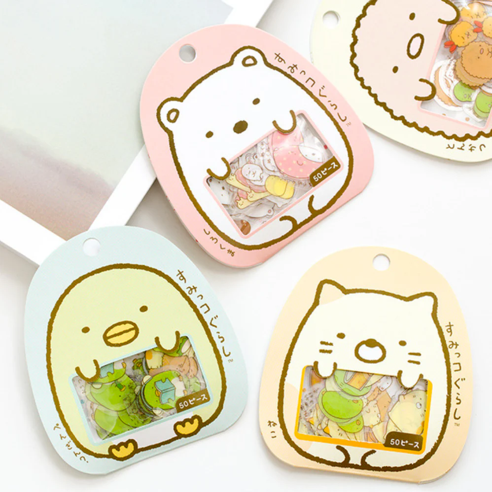 Cute Character Sticker Set