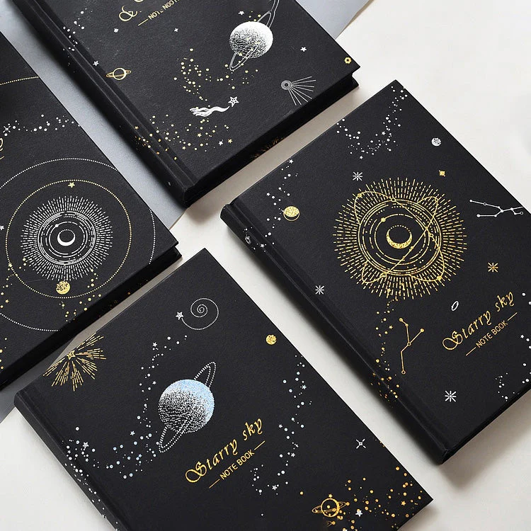 Galaxy Design Black Notebook