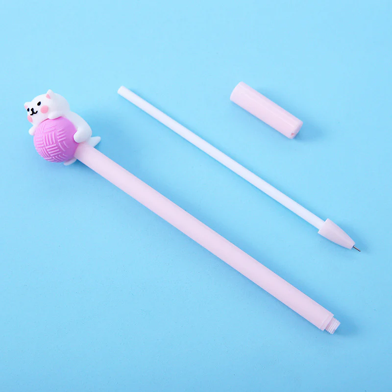 Purrfectly Yarn-tangled Cat Gel Pen