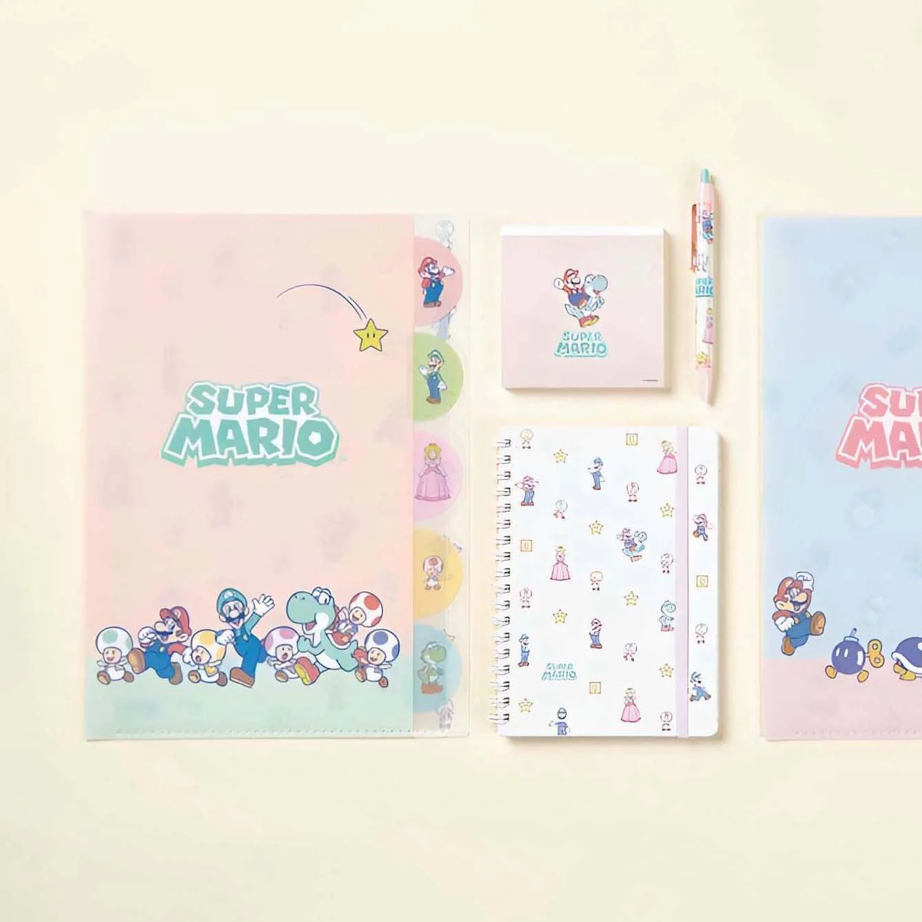 Sun Star & Nintendo Super Mario Folder With Dividers