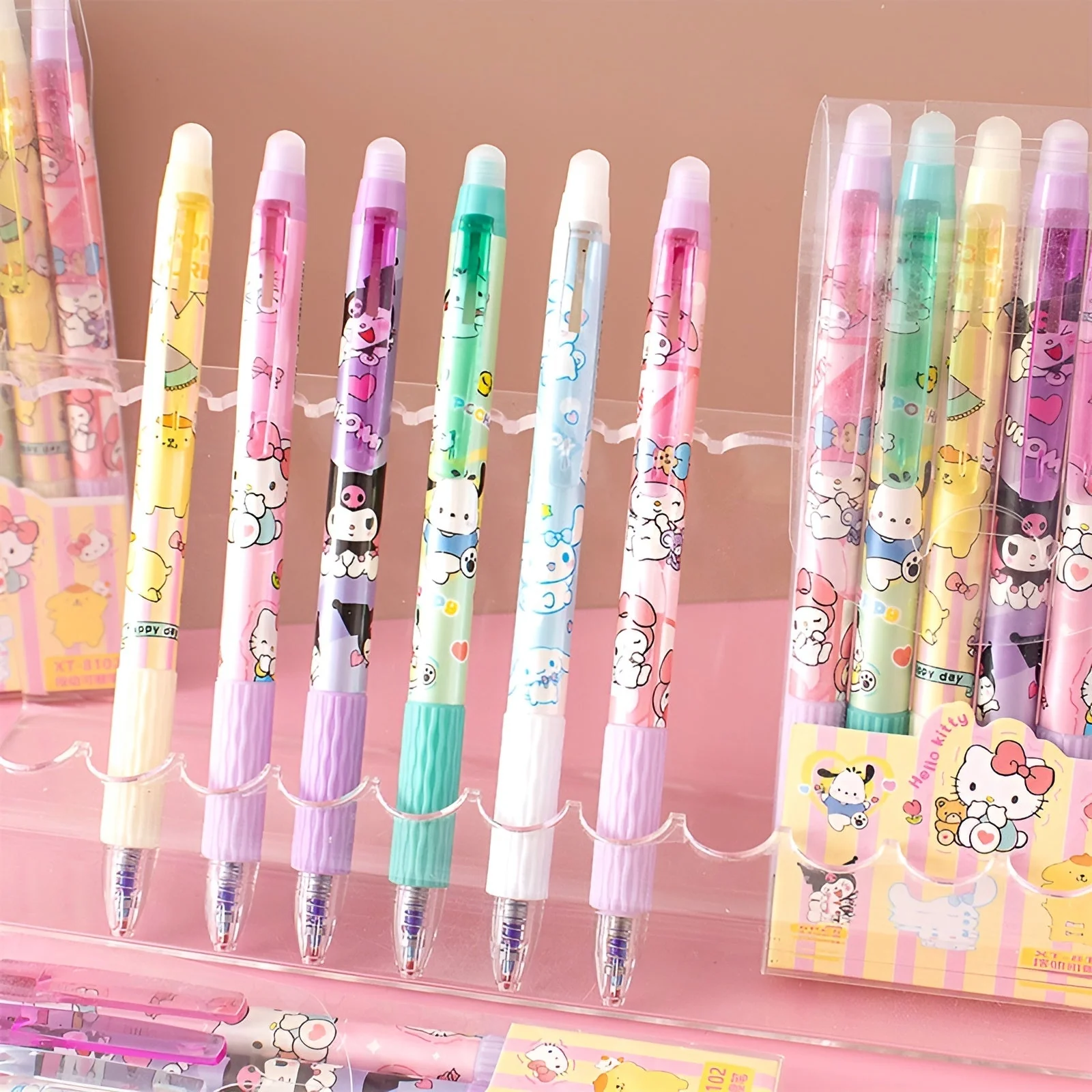 Sanrio Characters Erasable Gel Pen Set