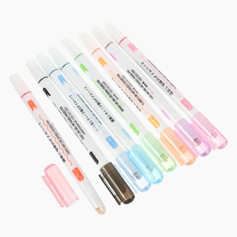 Dual Line 2 Way Markers Set of 8