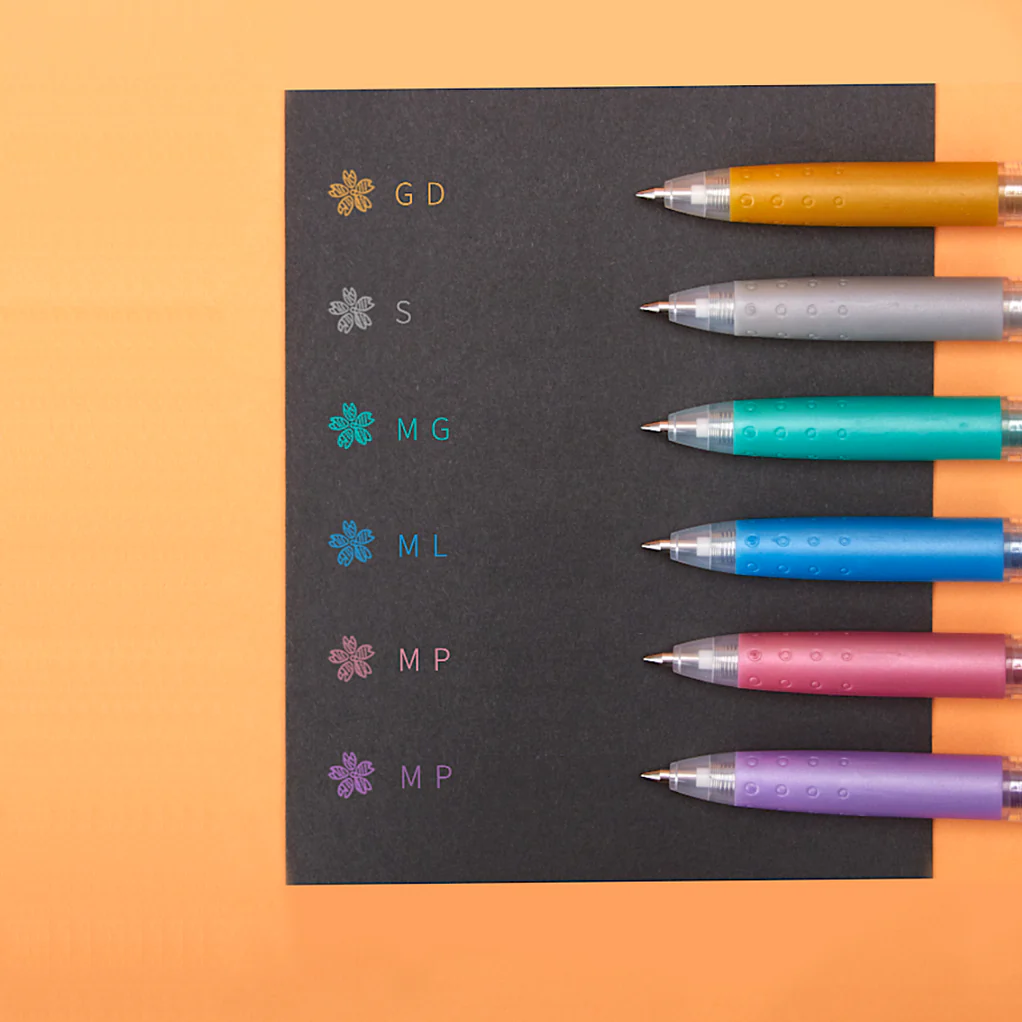 Gel Pen Set with Metallic Colors