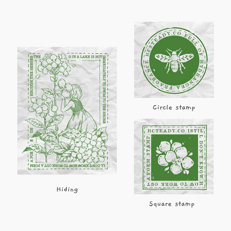 Hydrangea Garden Stamp