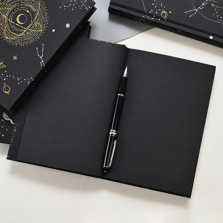 Galaxy Design Black Notebook