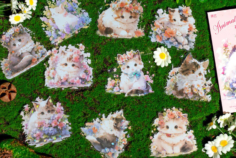 Blossom Animal Delight Holo Stickers
