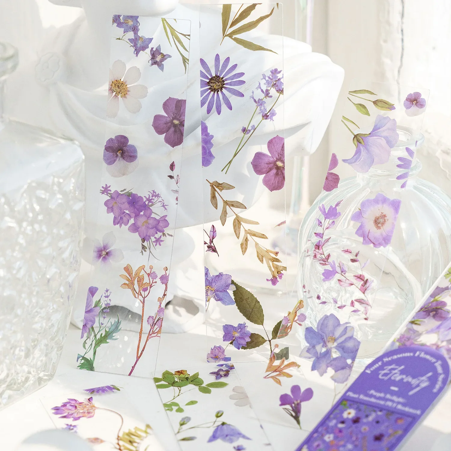 Floral Clear Bookmark Set