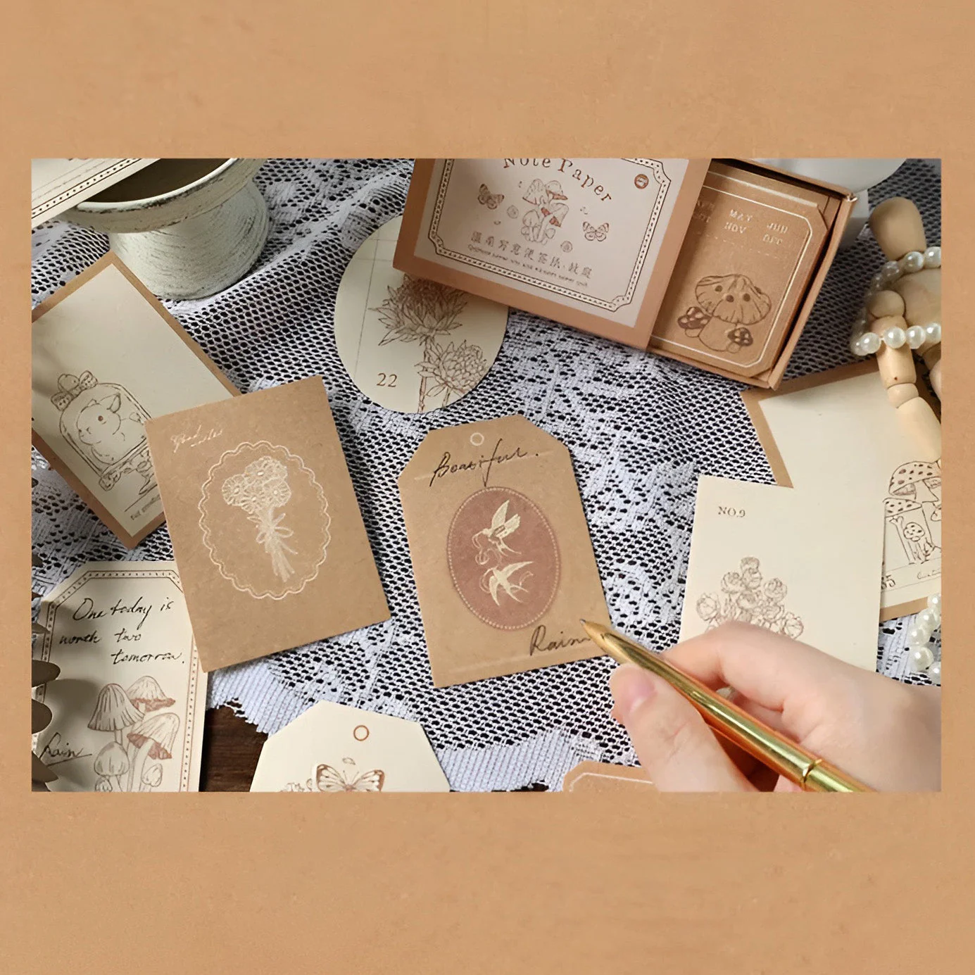 Textured Note Paper Set