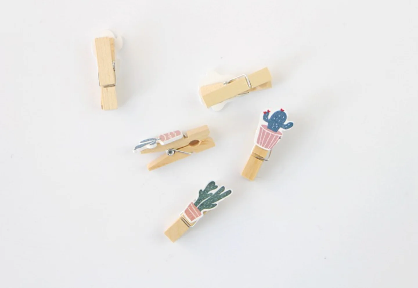 Cactus Wooden Pegs