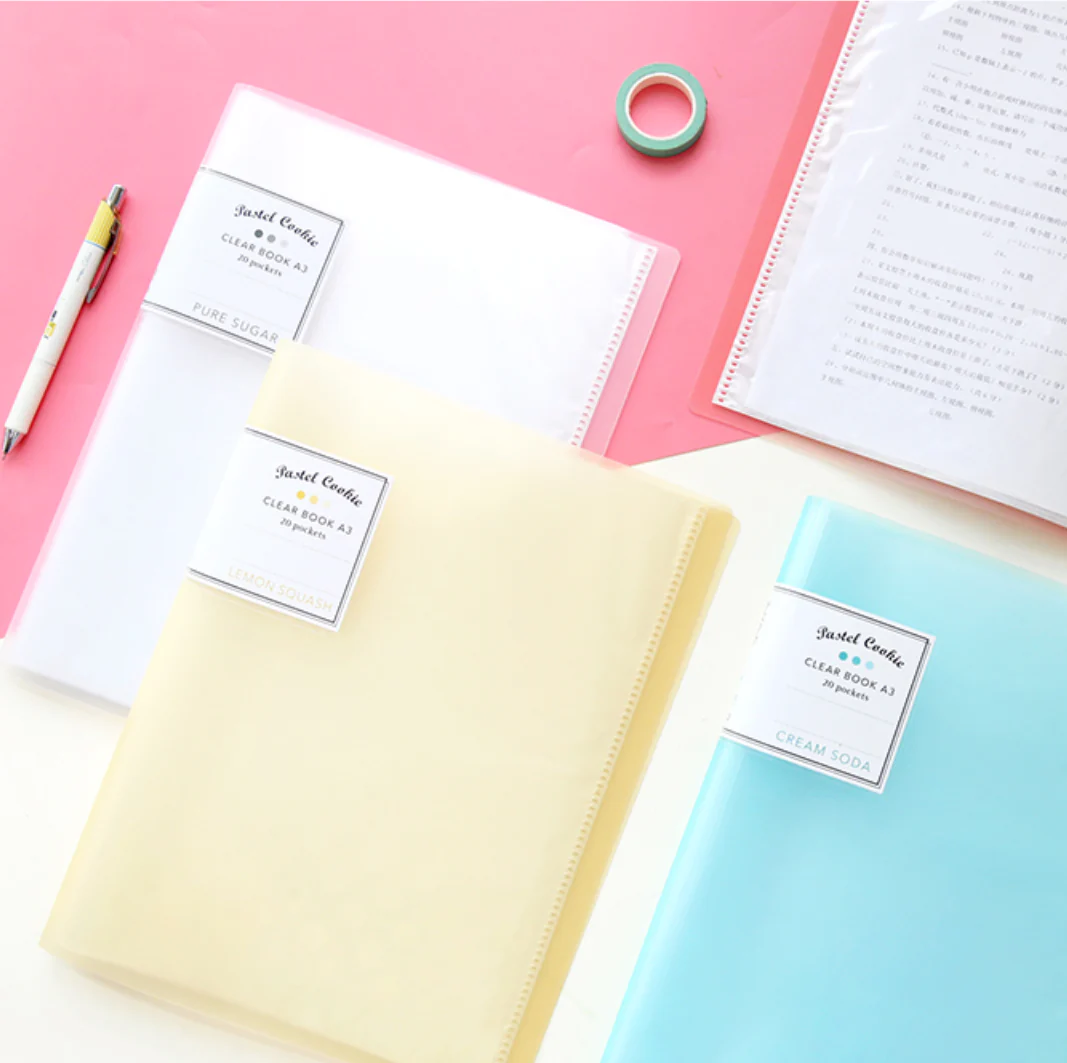 KOKUYO Pastel Cookie Clear Book