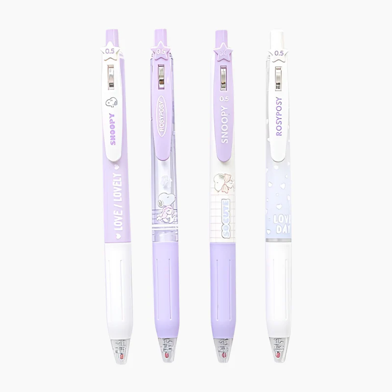 Fuzzy Snoopy Dreamy Gel Pen Set of 4